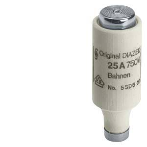 Siemens 5SD604 – Siemens DIAZED fuse link 750 V DC rail system protection Quick-response characteristic size DIII, E3