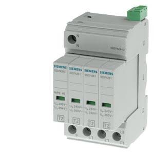 Siemens 5SD74243 – Siemens Surge arrester T2, UN 240/400 V, UC 350/264 V AC, pluggable protective module, 3+1 circuit (