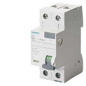 Siemens 5SV33116 – Siemens Residual current operated circuit breaker, 2-pole, type A, In: 16 A, 30 mA, Un AC: 230 V