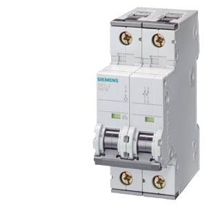 Siemens 5SY42016 – Siemens MCB 400V AC 10kA, 2-pole, B, 1A, T=70mm