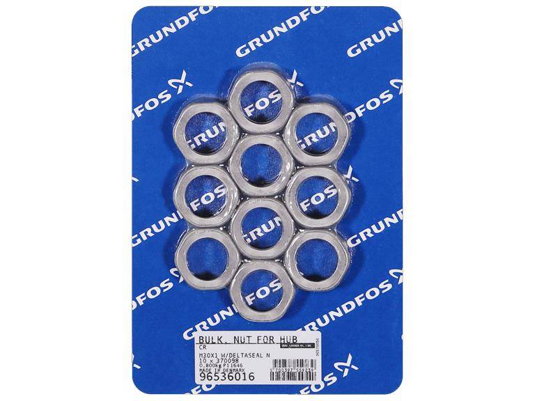 Grundfos 96536016 – Grundfos LOOSE, NUT FOR HUB M30X1 WITH DELTASEAL N bulk quantity