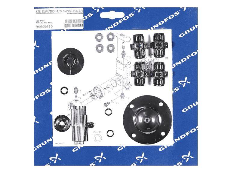 Grundfos 96645650 – Grundfos Kit, Maintenance PVC-P3/E/C kit