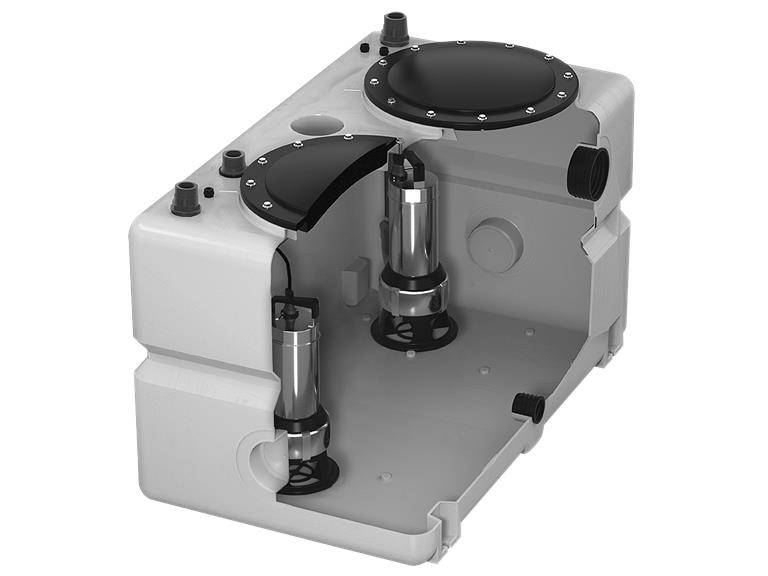 Grundfos 99017735 – Grundfos DUOLIFT.540.50.APB tank incl.pipe set