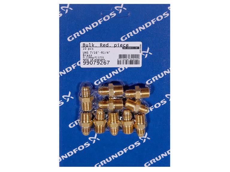 Grundfos 99079267 – Grundfos bulk material, red. Piece UNS 7/16"-R1/4" bulk quantity